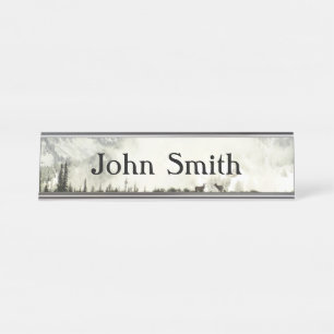 Elk at Grand Teton National Park Photography Desk Name Plate