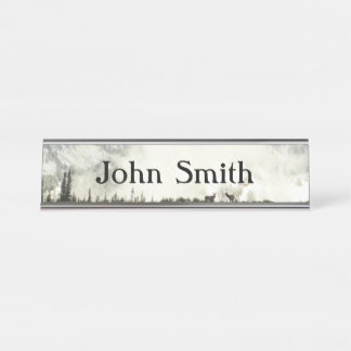 Elk at Grand Teton National Park Photography Desk Name Plate