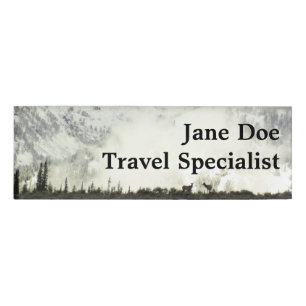 Elk at Grand Teton National Park Photography Name Tag