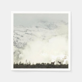 Elk at Grand Teton National Park Photography Napkin