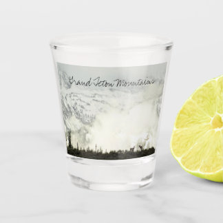 Elk at Grand Teton National Park Photography Shot Glass