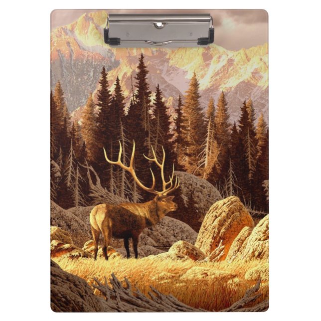 Elk Bull Clipboard (Front)