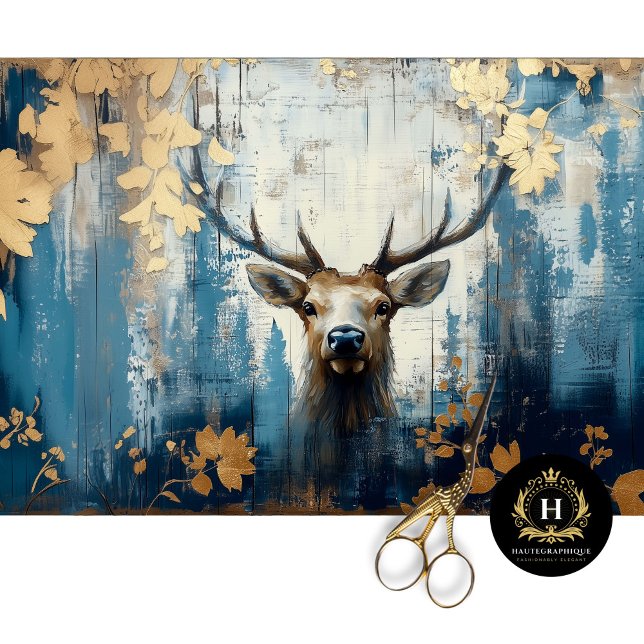 Elk Deer Estes Park Colorado Travel Decoupage  Tissue Paper (Creator Uploaded)