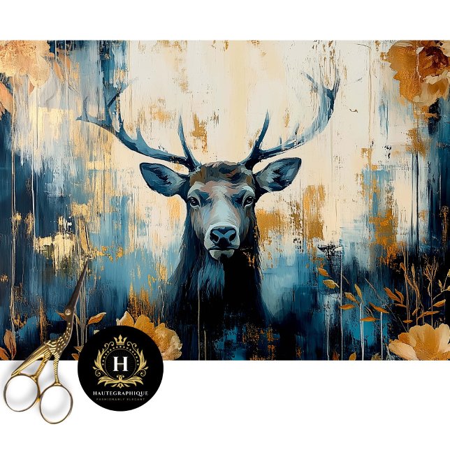 Elk Deer Estes Park Colorado Travel Decoupage  Tissue Paper (Creator Uploaded)