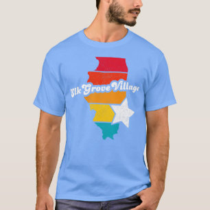 Elk Grove Village Illinois Vintage Distressed Souv T-Shirt
