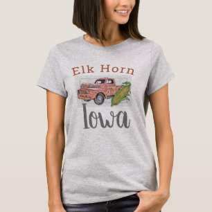 Elk Horn Iowa, Vintage Truck and Corn 2 T-Shirt