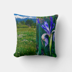 Elk Horn Iris Fields Pillow