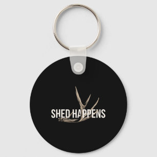 Elk Hunter Shed Happens Funny Deer Hunting  Key Ring
