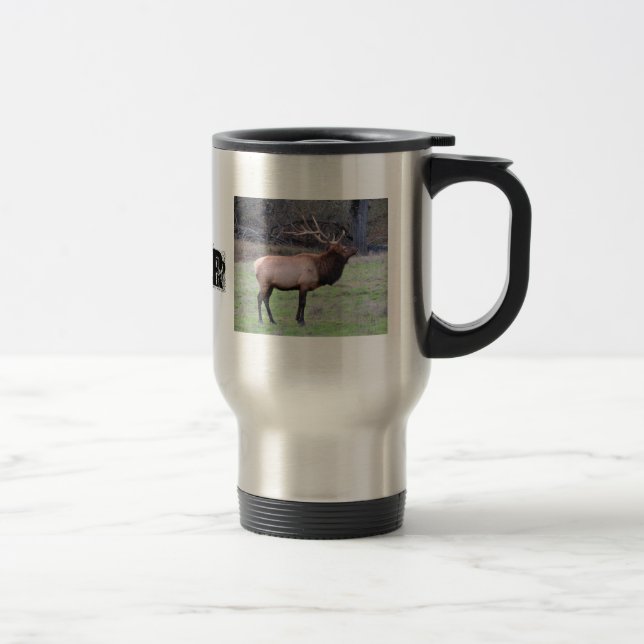 Elk hunter travel mug (Right)