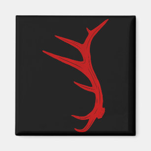 Elk Hunting Bull Antler Shed Magnet