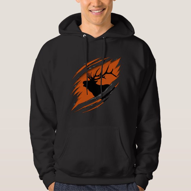 Elk Hunting  Hoodie (Front)