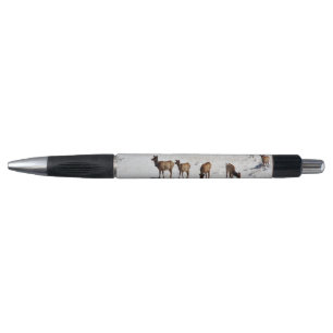 Elk in snow pen