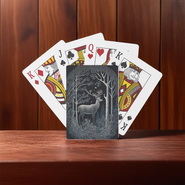 Elk in the Midnight Forest Playing Cards (Creator Uploaded)