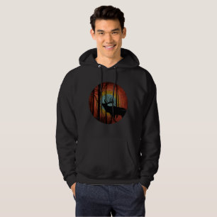 ELK IN THE WOODS FOREST HOODIE