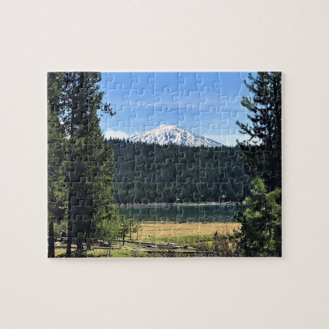 Elk Lake with Mount Bachelor, OR Jigsaw Puzzle (Horizontal)