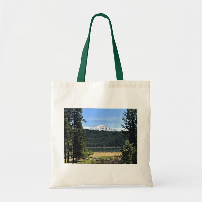 Elk Lake with Mount Bachelor, Oregon Tote Bag (Front)