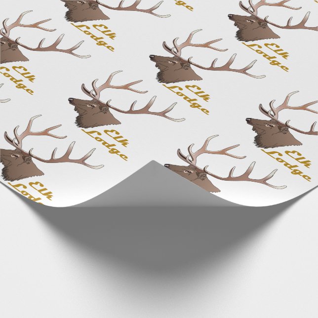 Elk Lodge Wrapping Paper (Corner)