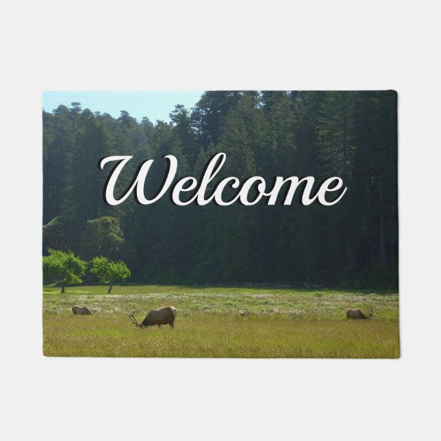 Elk Meadow at Redwood National Park Doormat (Front)