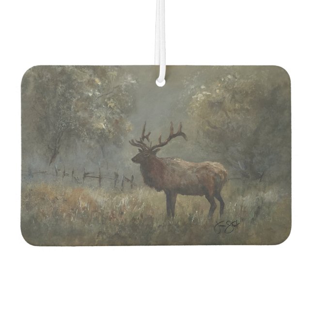 Elk Meadow Car Air Freshener (Front)