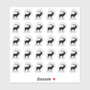 Elk Meat Wedding Place Card Food Meal Menu Choice