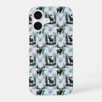 Elk Moose Antlers Deer Pattern Design