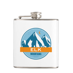Elk Mountains Colorado Hip Flask