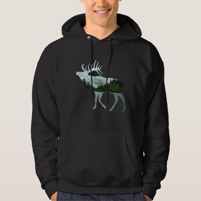 ELK NATURE SCENERY HOODIE (Front)