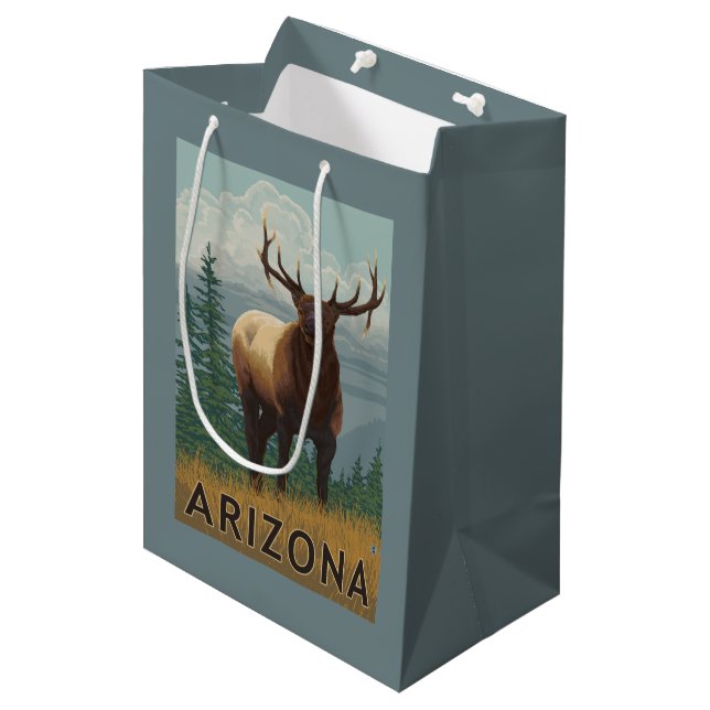 Elk SceneArizona Medium Gift Bag (Front Angled)