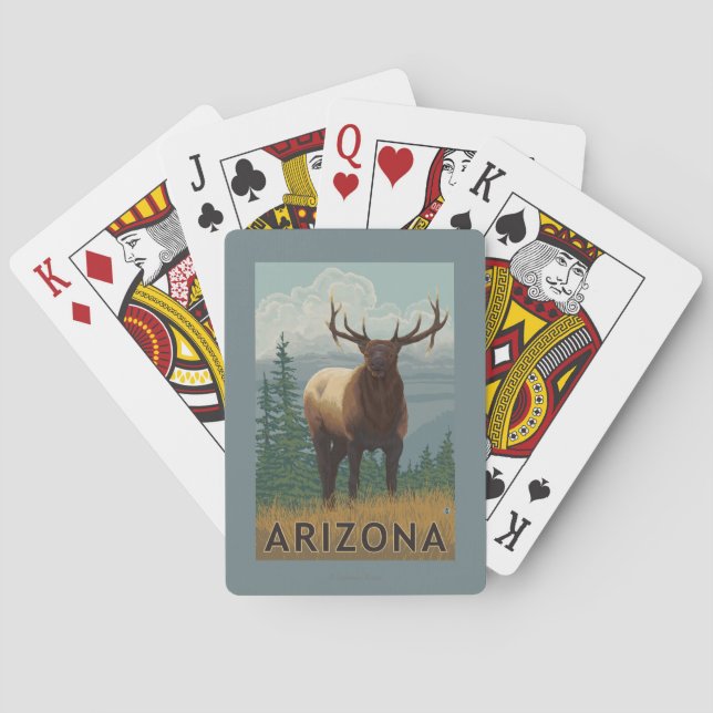 Elk SceneArizona Playing Cards (Back)