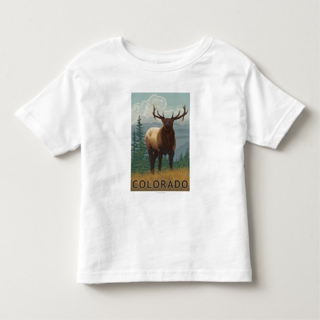 Elk SceneColorado Toddler T-Shirt (Front)