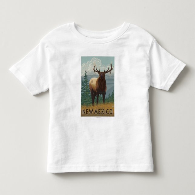 Elk SceneNew Mexico Toddler T-Shirt (Front)