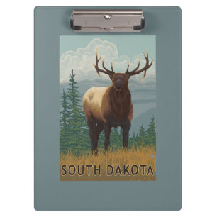 Elk SceneSouth Dakota Clipboard