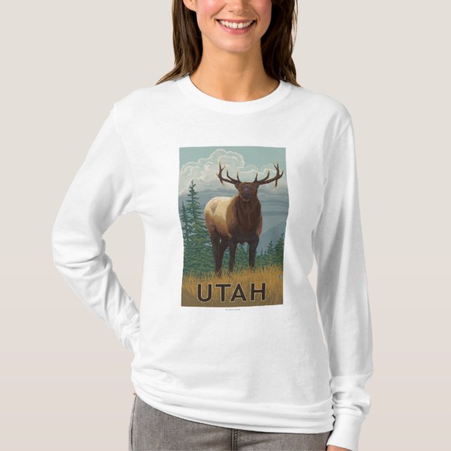 Elk SceneUtah T-Shirt (Front)