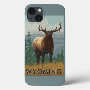 Elk SceneWyoming iPhone 13 Case