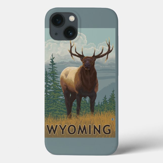 Elk SceneWyoming Case-Mate iPhone Case (Back)
