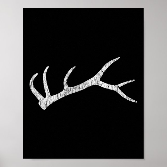 Elk Shed Rack Horn Hunting  Poster (Front)
