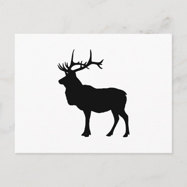 Elk Silhouette Postcard (Front)