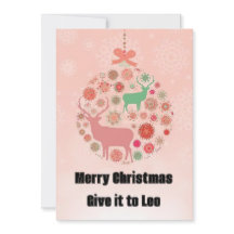 Elk snowflake silhouette pendant ring with pink bo