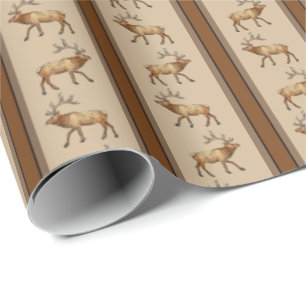 Elk Stripe  Wrapping Paper