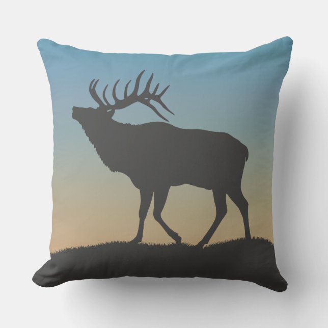Elk Sunrise Cushion (Front)