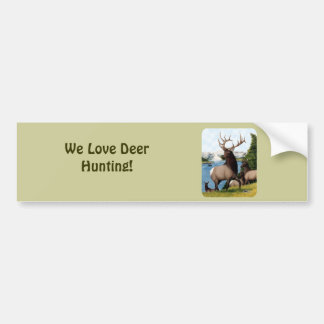 Elk Wapiti Bumper Sticker