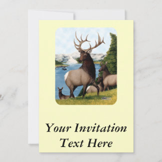 Elk Wapiti Invitation