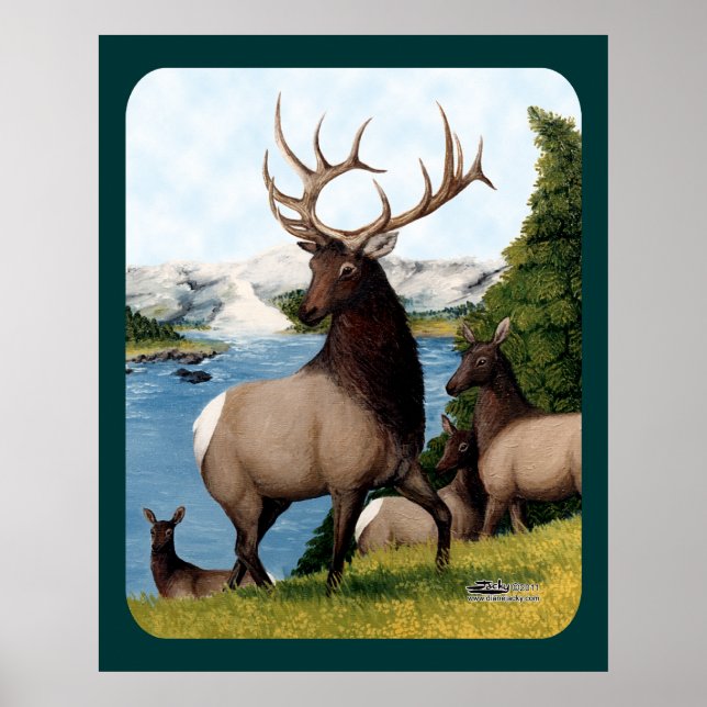 Elk Wapiti Poster (Front)