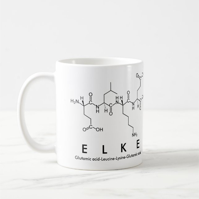 Elke peptide name mug (Left)