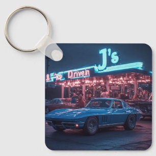 Elkhart Blue Mid Sixities Stingray Coupe Key Ring