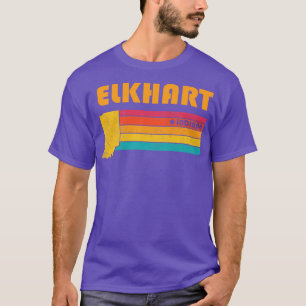 Elkhart Indiana Vintage Distressed Souvenir T-Shirt