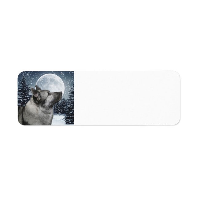 Elkhound Return Address Lable (Front)