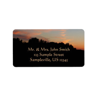 Elkridge Sunset Maryland Landscape Label