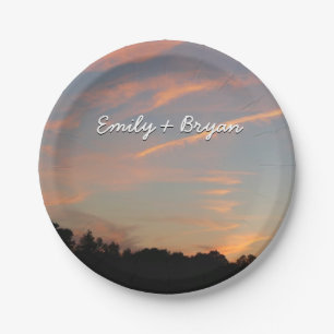 Elkridge Sunset Maryland Landscape Paper Plate