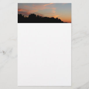 Elkridge Sunset Maryland Landscape Stationery